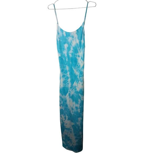 Thakoon Collective Blue White Tie Dye Maxi Slip Dress SZ 2 - Picture 5 of 16